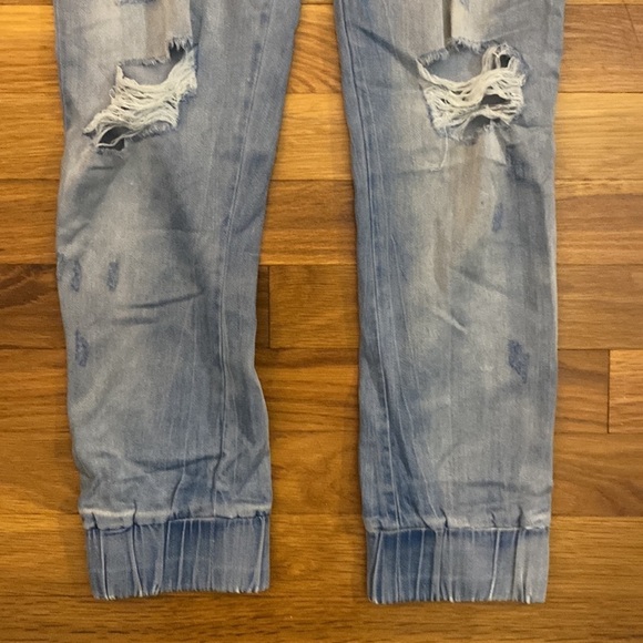 Bella Dahl Women’s Blue Distressed Joggers Size XS - Picture 3 of 9